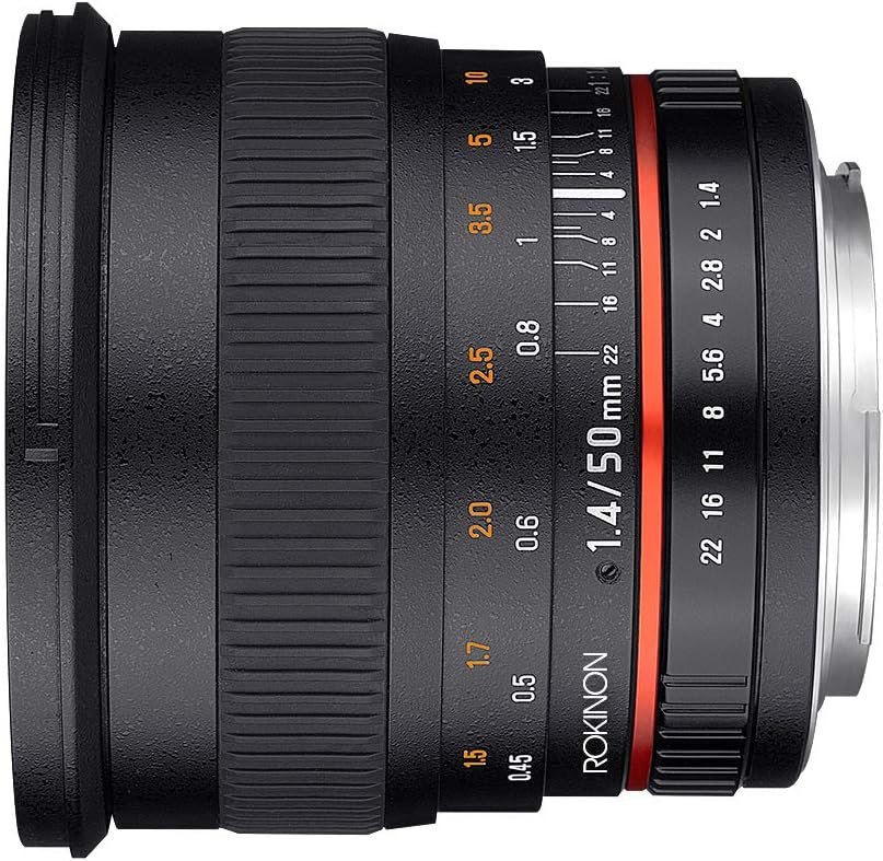 Rokinon 50 mm F1.4 Objektiv für Nikon Digital SLR, Nikon
