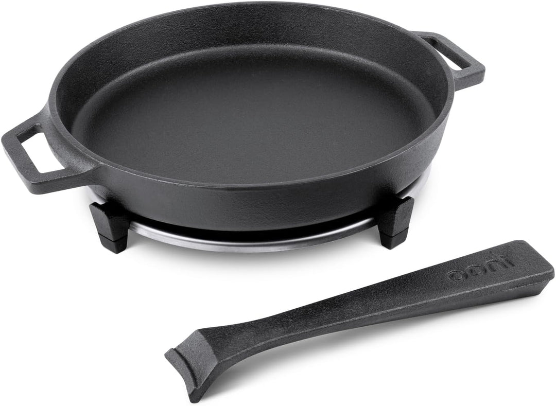 Ooni Bratpfanne aus Gusseisen – Eisenpfanne – Grillpfanne aus 100% Gusseisen – Gusseisenpfanne – Gri