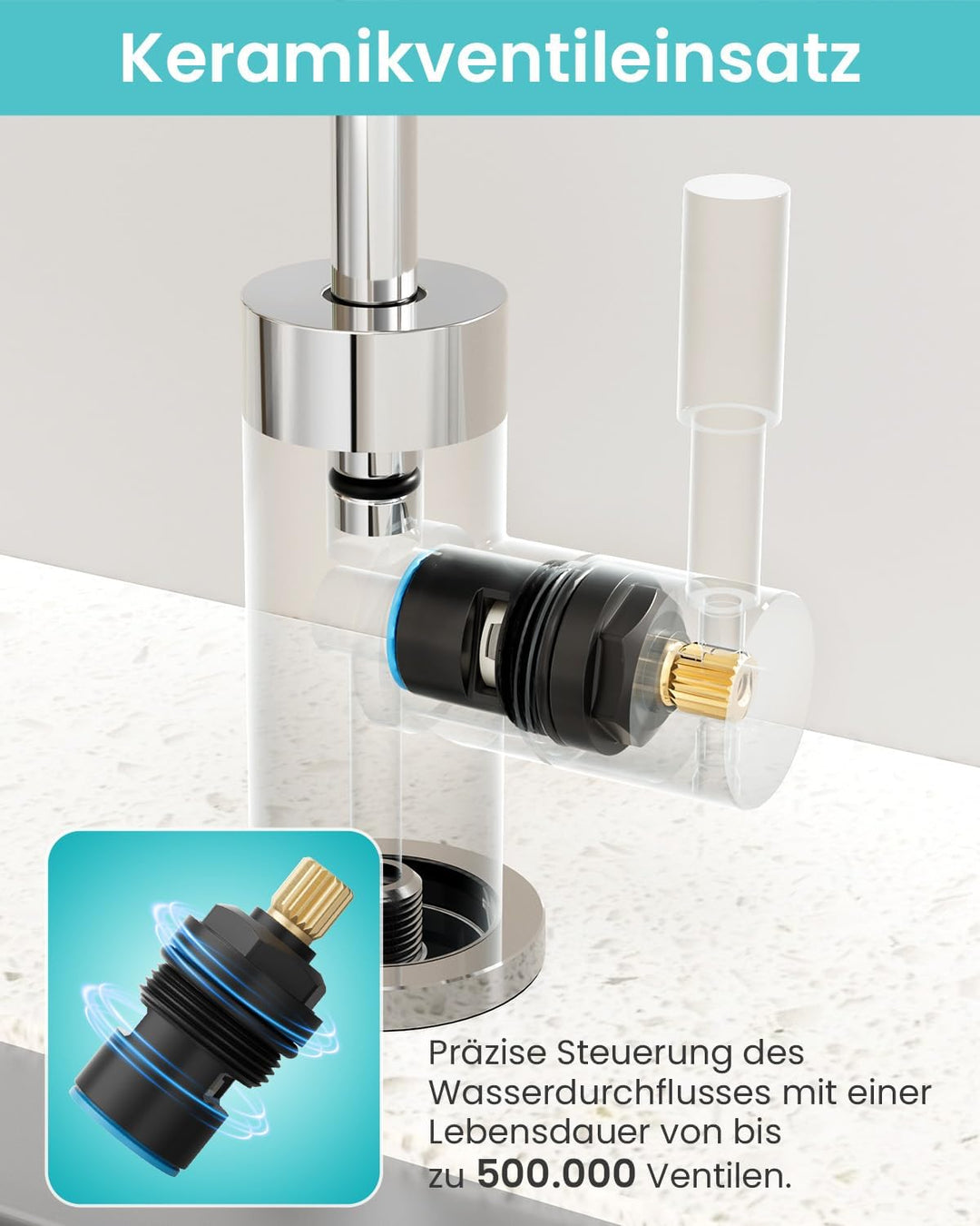 Trinkwasserhahn, Wasserhahn Küche Für Umkehrosmose Oder Wasserfiltersystem, Küchenarmatur Aus Edelst