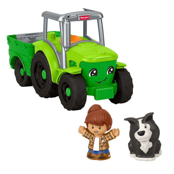 Fisher-Price Little People Mein erster Traktor zum Schieben für Kleinkinder, Fahrzeug für den Bauern