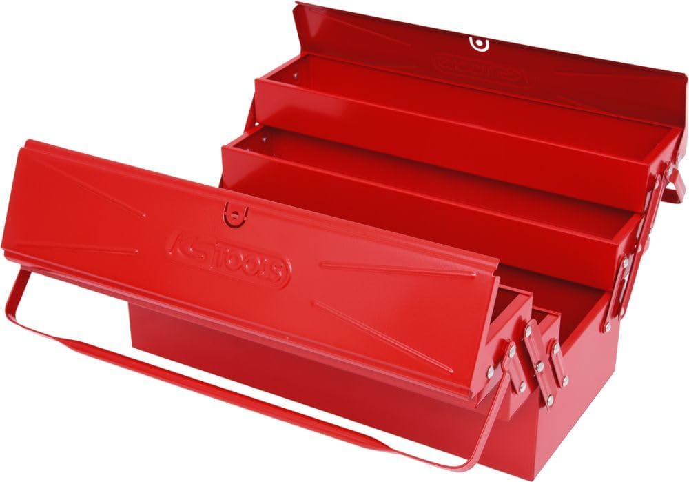 KS Tools 999.0125 Werkzeugkiste Metall, 5 Fächer, 550mm, Farbe