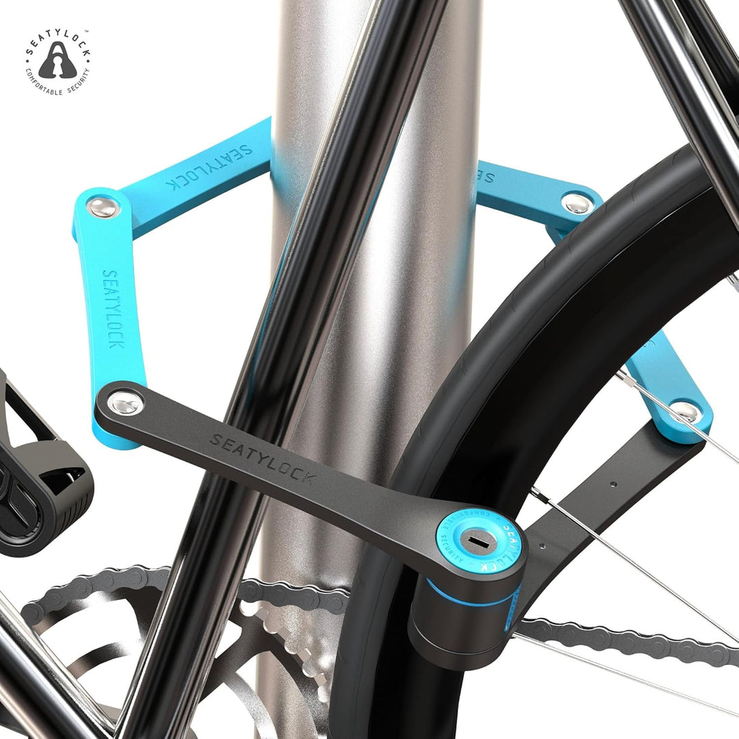FoldyLock Compact Fahrrad Faltschloss – Patentiertes Testsieger Fahrradschloss mit Schlüssel und Hal