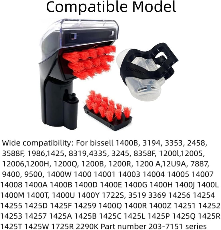 1400B Reinigungsbürste Ersatzteile kompatibel für Bissell 1400B 1400 3194 3353 2458 3588F 1986 1425