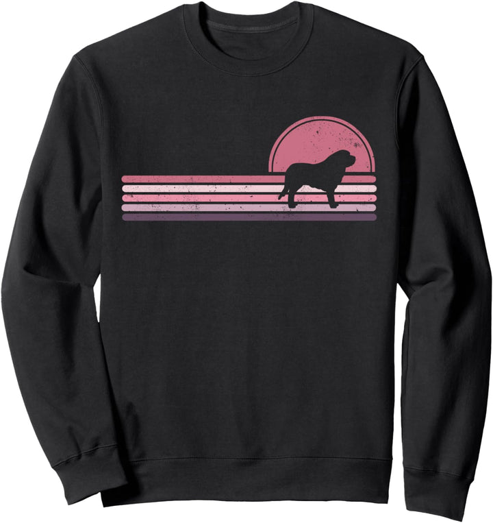 Bernhardiner Hund Vintage Niedlich Retro Bernhardiner Sweatshirt