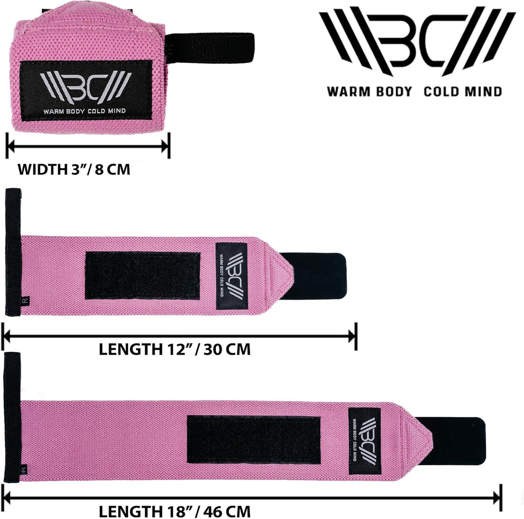 WARM BODY COLD MIND Wrist Wraps für Olympisches Gewichtheben, Handgelenkstütze für Fitness Weightlif