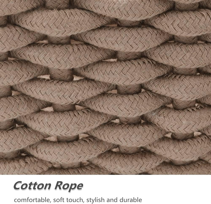 Icegrey Aufbewahrungskorb Baumwolle Strickkorb Dekorative NatüRliche Rechteck Wasserdichter Aufbewah