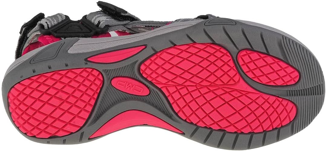 CMP Herren Kids Hamal Hiking Sandal Sportsandale 28 EU Nero Ghiaccio, 28 EU Nero Ghiaccio