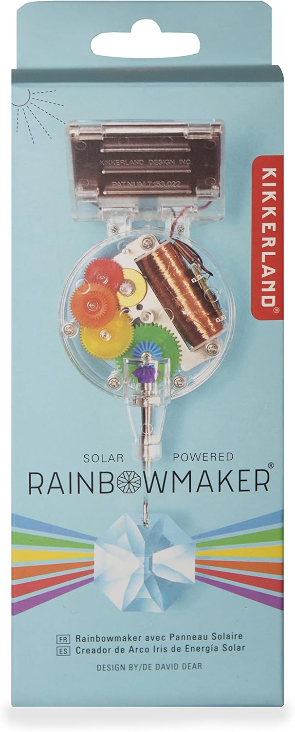 SOLARBETRIEBENER Regenbogen - Macher Zauber Projektor, Rainbow Maker mit Solarantrieb Single, Regenb