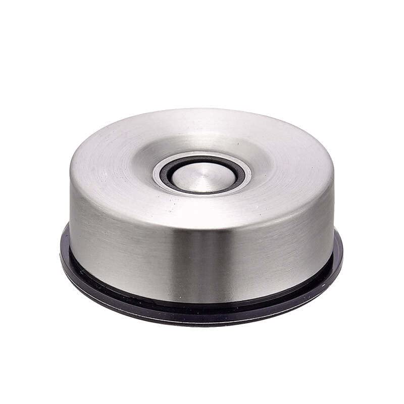 KÜCHENKOMPANE – magnetischer Messerhalter aus Edelstahl in silber | Magnet mit Saugnapf, ohne bohren