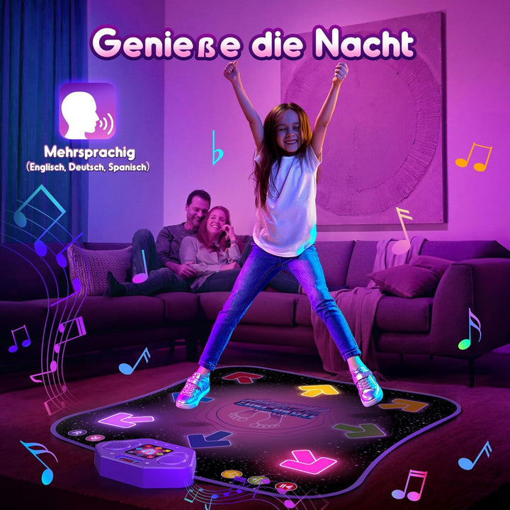 Hot Bee Tanzmatte für Kinder ab 4 5 6 7 8 9 Jahre, Weihnachten Mädchen Geschenke 3-9 Jahre, Musikmat