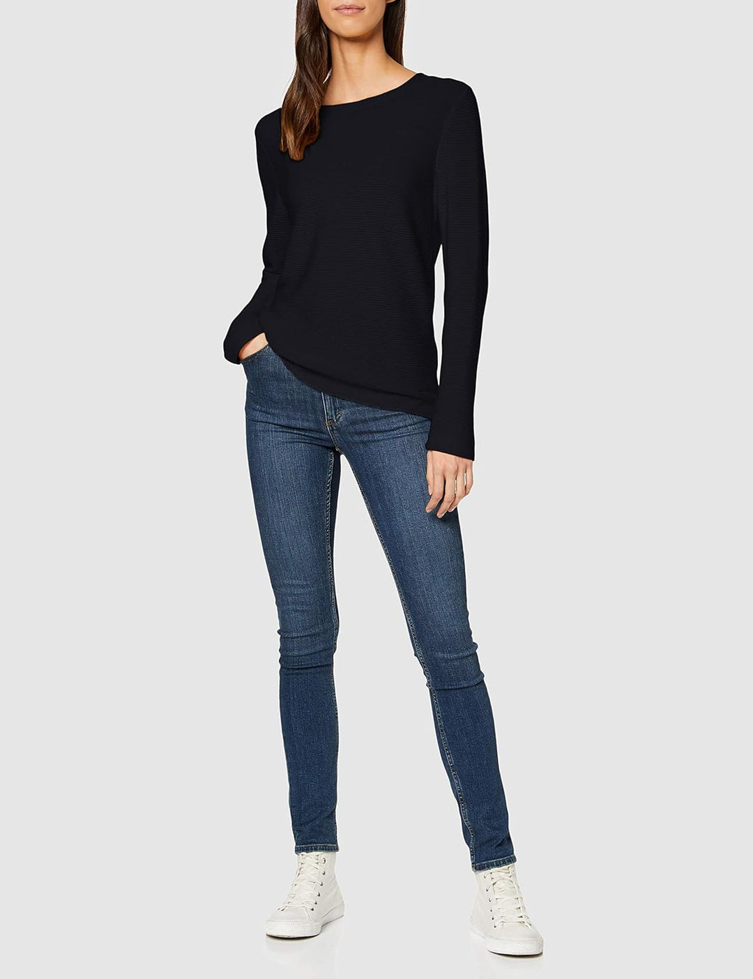 TOM TAILOR Damen Basic Strickpullover aus Bio-Baumwolle XXL 10668 - Sky Captain Blue, XXL 10668 - Sk
