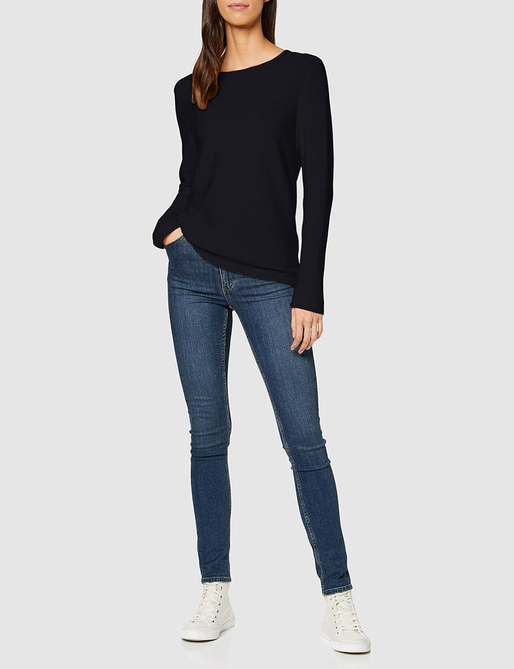 TOM TAILOR Damen Basic Strickpullover aus Bio-Baumwolle XXL 10668 - Sky Captain Blue, XXL 10668 - Sk