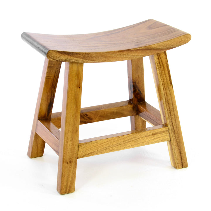 Divero Hocker Saipan aus Suar Holz, behandelt - Reine Handarbeit – Farbe: braun