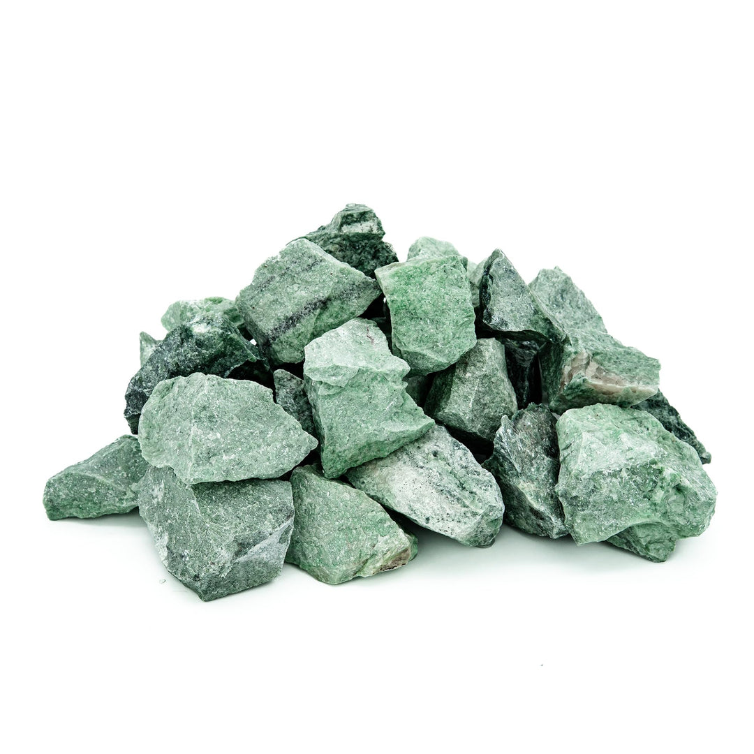 Saunasteine Jadeit 15 kg – Gebrochen, 3–5 cm | Höchste Haltbarkeit, Langanhaltende Wärme | Für Elekt