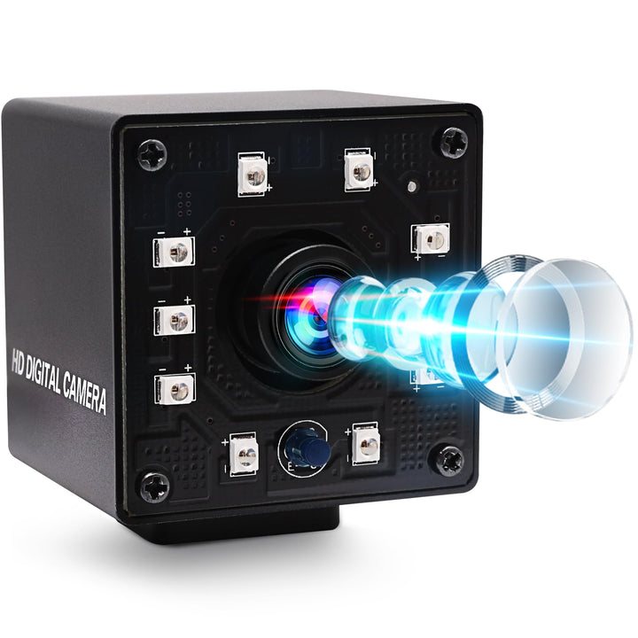 ELP USB Kamera 1080P Weitwinkel 170Grad Fisheye Webcam Full HD Nachtsicht Infrarot PC 100fps/60fps V