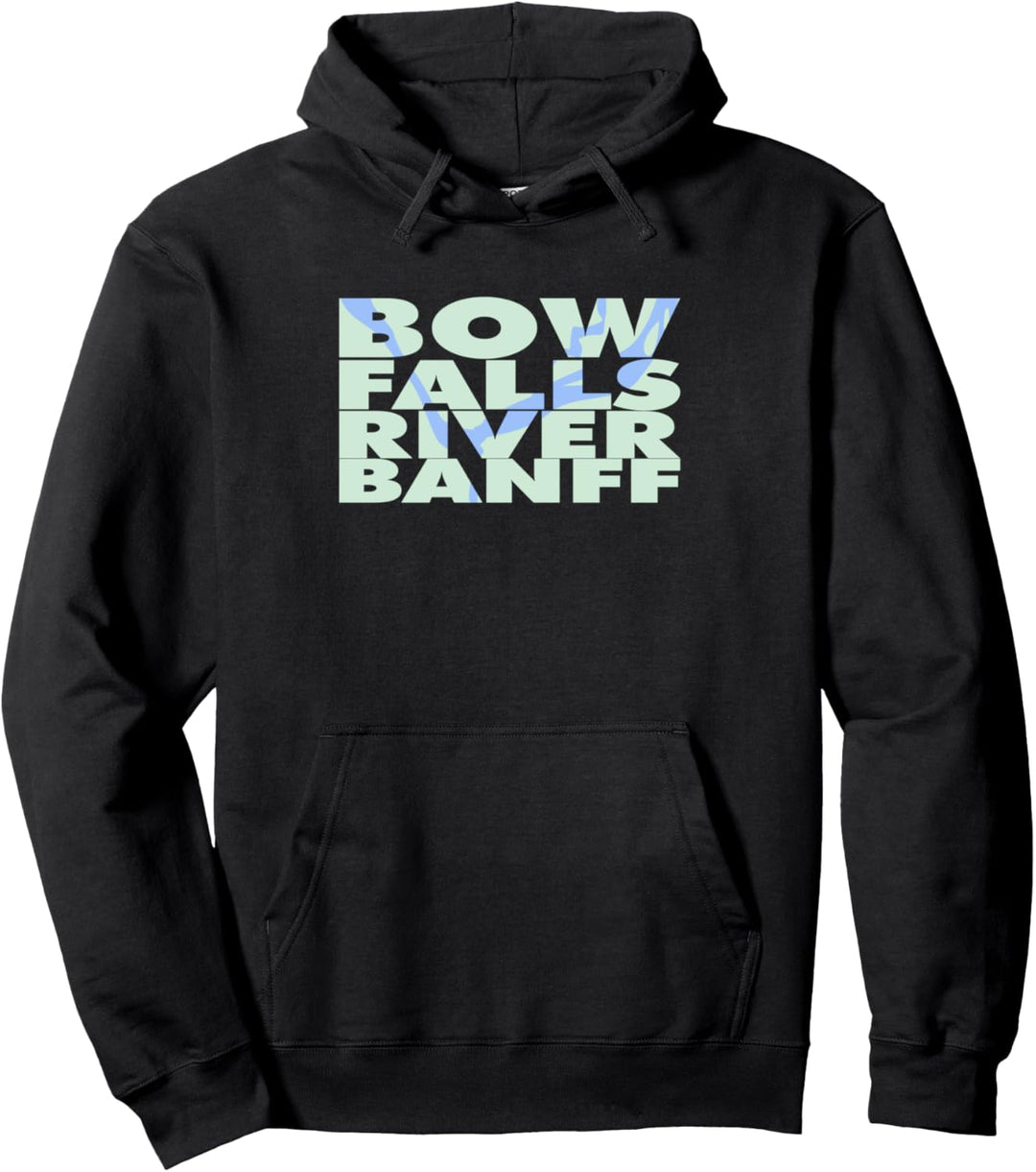 Majestätischer Bow Falls River Banff Pullover Hoodie