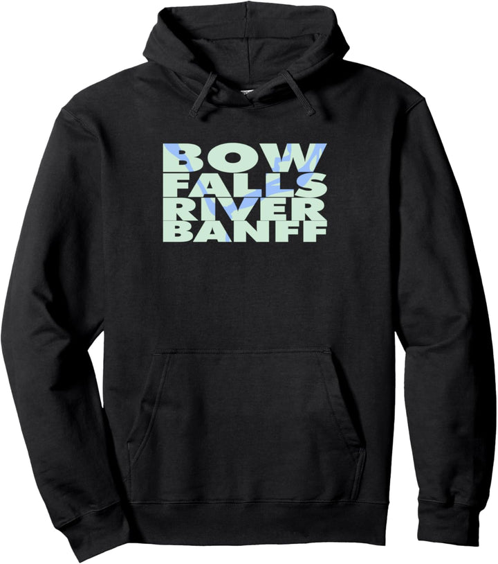 Majestätischer Bow Falls River Banff Pullover Hoodie