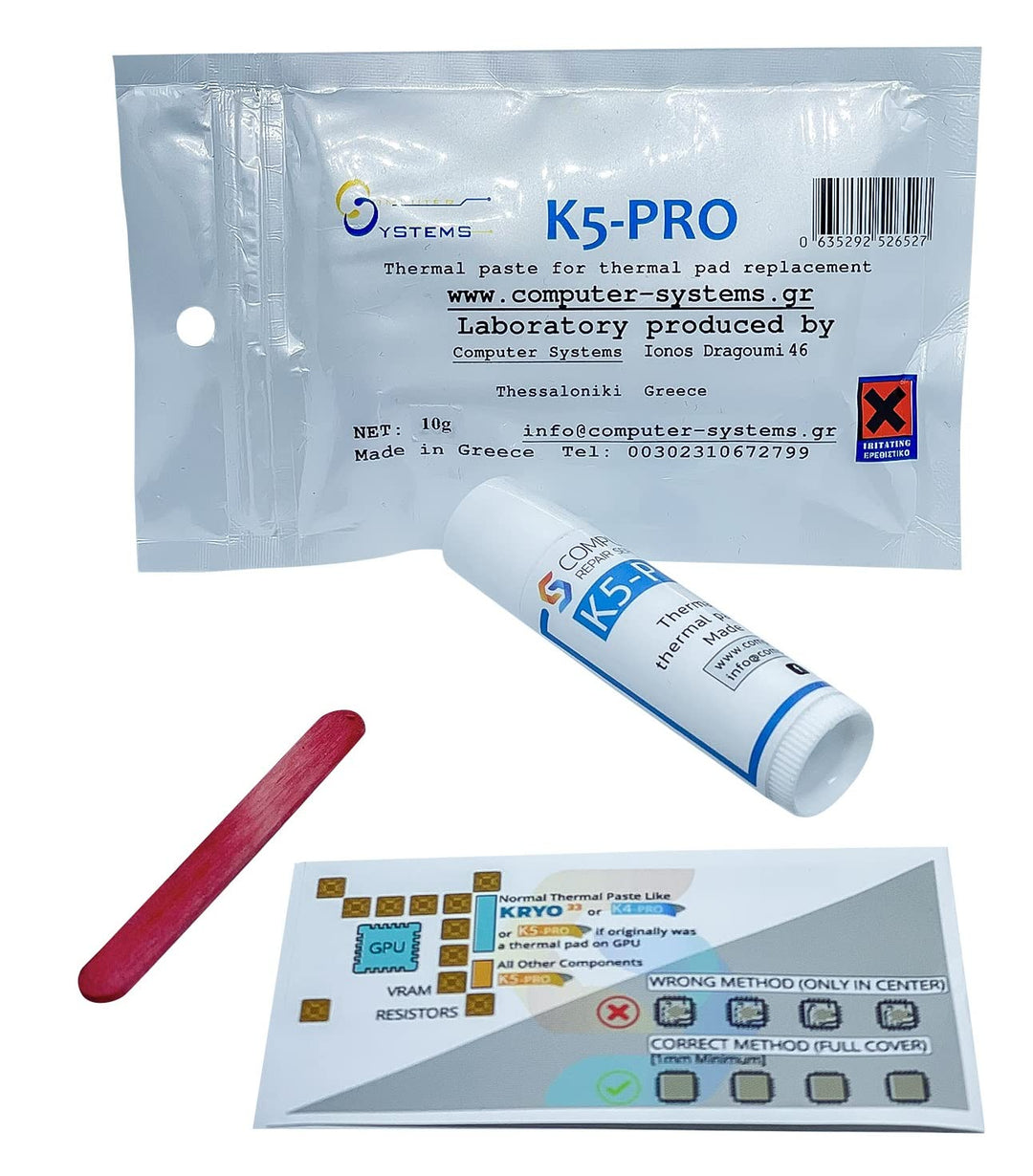 K5 PRO 10g viskose Wärmeleitpaste für Wärmeleitpads Ersatzflüssigkeit Wärmeleitpaste Kompatibel mit