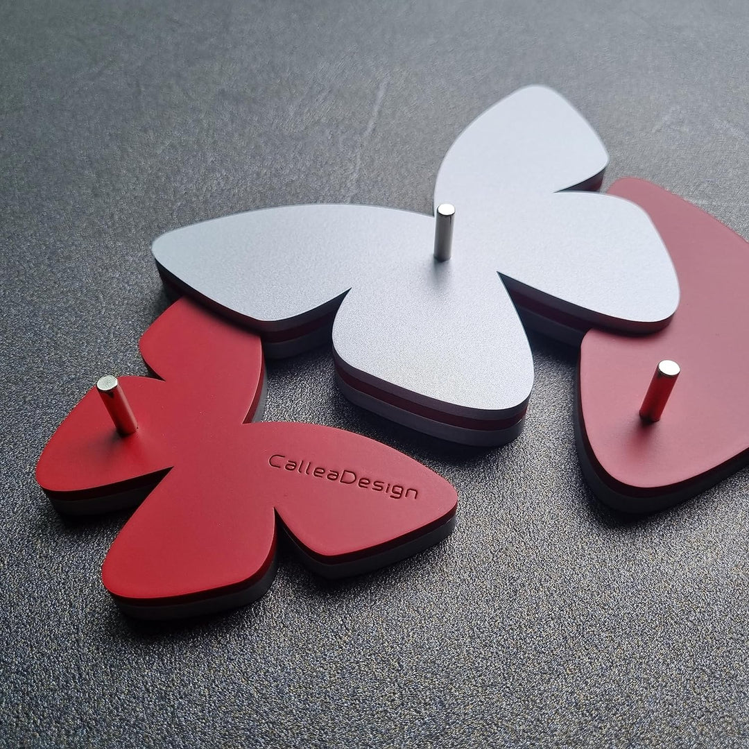 CalleDesign Farfalle Schlüsselbrett in Schmetterlingsform Rubin, Rubin