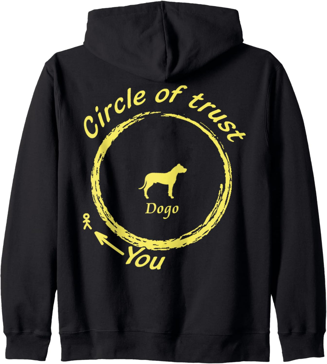 Dogo Argentino-Hund | Dogo Argentino Circle of Trust Kapuzenjacke