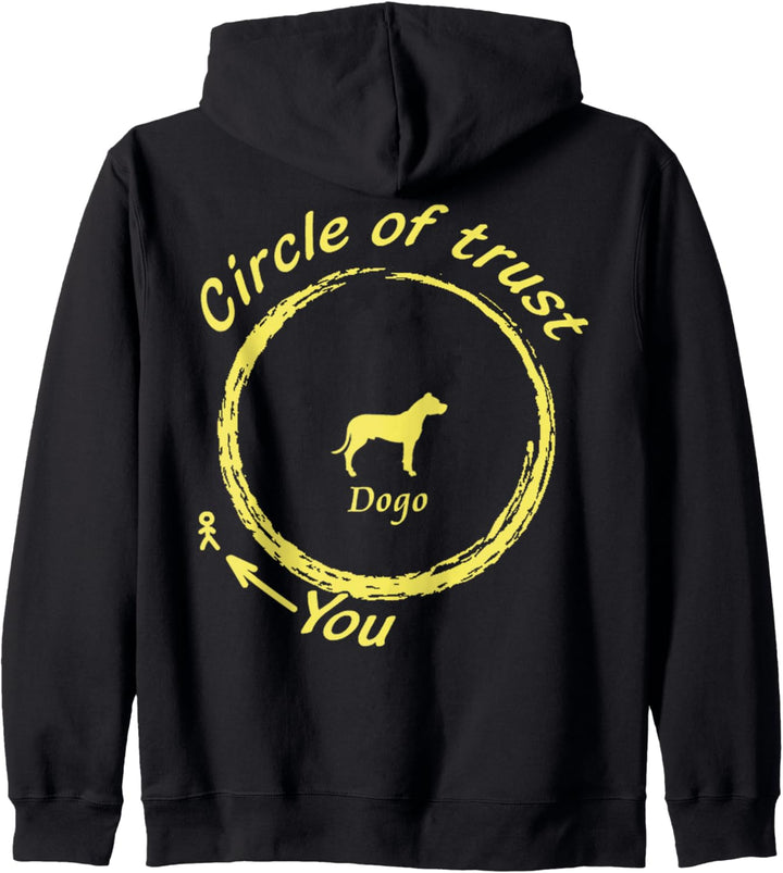 Dogo Argentino-Hund | Dogo Argentino Circle of Trust Kapuzenjacke