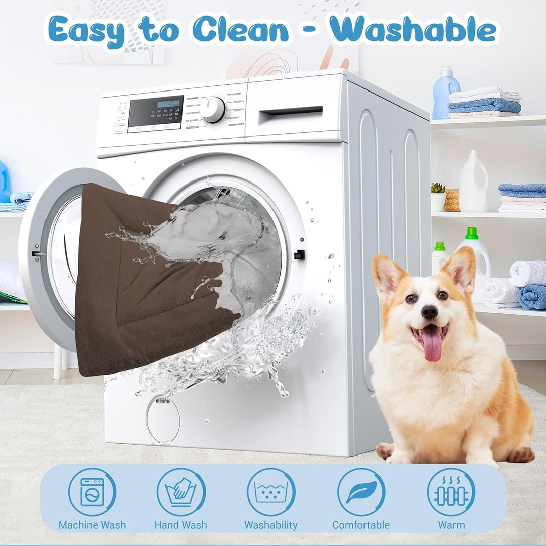 Baodan Hundebett Kleine Hunde Waschbar, 75x50 cm Hundekissen Flauschig mit rutschfeste Unterseite, H