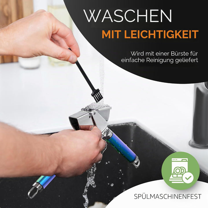 ORBLUE knoblauchpresse edelstahl [Premium] – knoblauch presse Professionelle Qualität, leicht zu rei