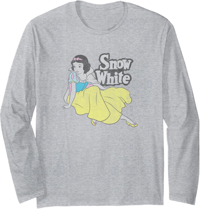 Disney Snow White Simple Portrait Langarmshirt