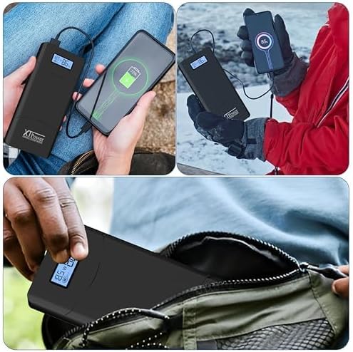 XTPower® XT-20000QC3-PA Powerbank inkl. Netzteil - moderner DC + USB QC3 Akku mit 20400mAh - 1x USB,