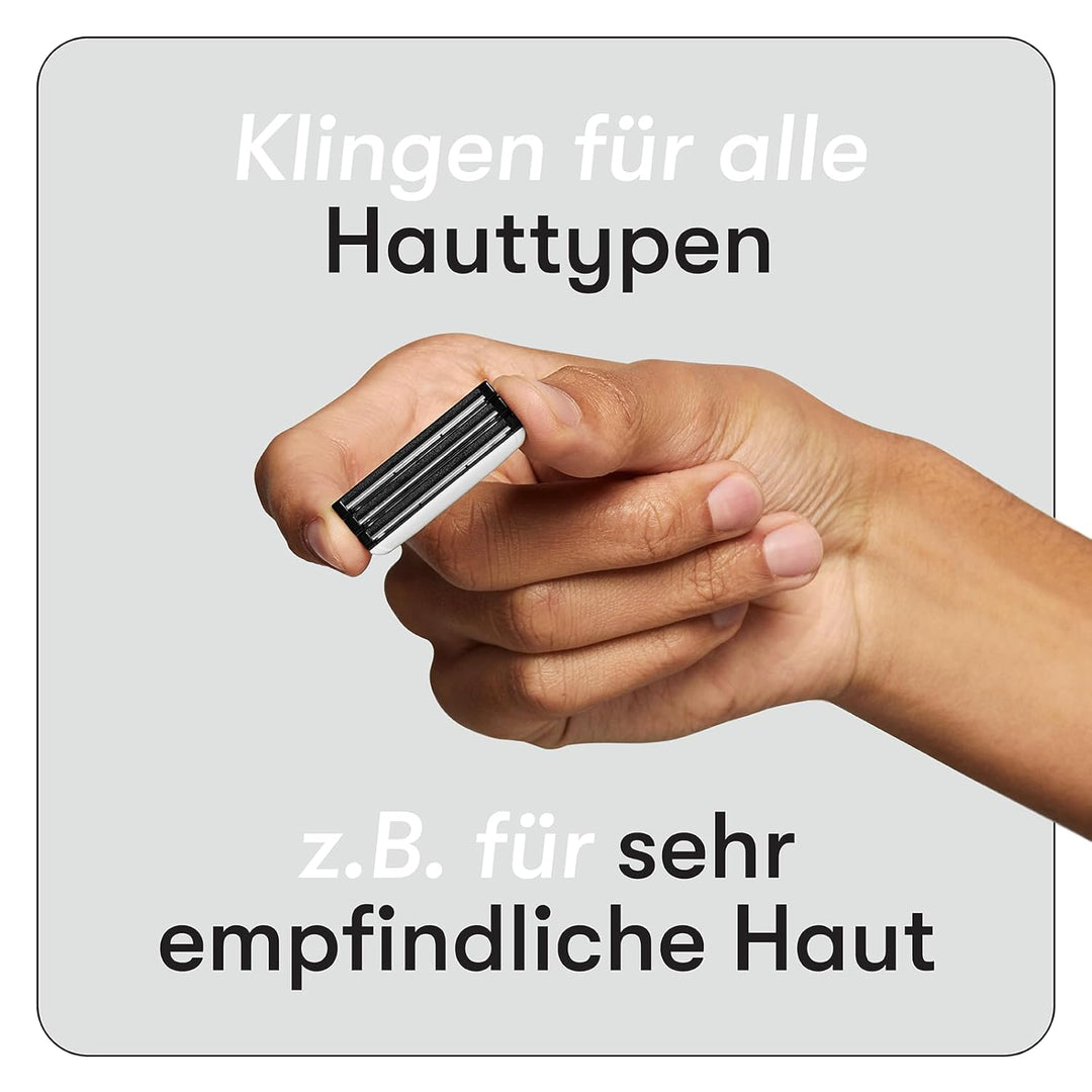 Boldking Rasierklingen 4 Stück Extra Sensitiv - Rasierklinge für besonders sensible Haut - Rasierkli