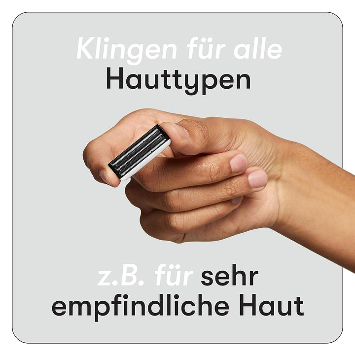 Boldking Rasierklingen 4 Stück Extra Sensitiv - Rasierklinge für besonders sensible Haut - Rasierkli