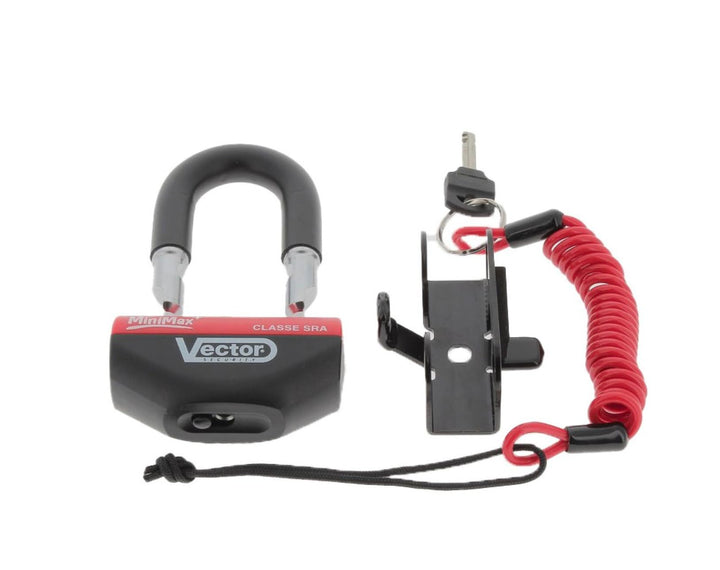 Vector– Diebstahlsicherung für Motorrad, blockiert die Bremsscheibe, Minimax + Ø16 mm / 47x 40 mm- A