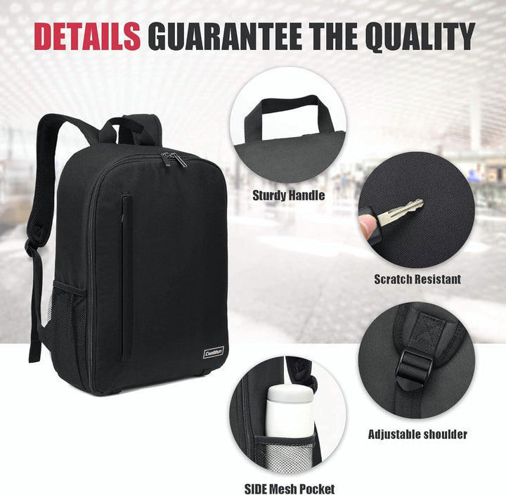 Cwatcun Kamerarucksack Camera Backpack Professioneller für spiegellose DSLR/SLR-Kamera, wasserdicht,