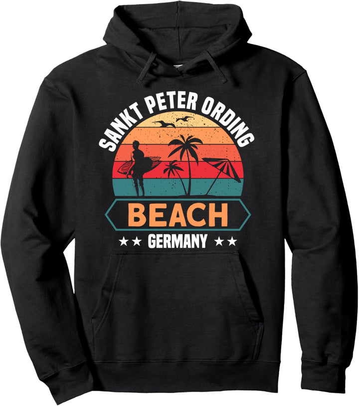 Sankt Peter Ording Beach Germany Nordsee Pullover Hoodie