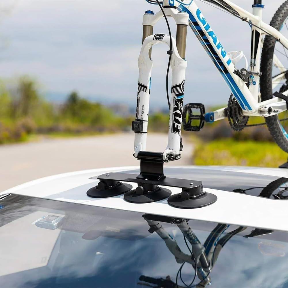 2 Stück Fahrrad Gabelhalterung, Auto Fahrrad Dachträger Gabelhalterung, Fahrradhalterung Auto aus Al