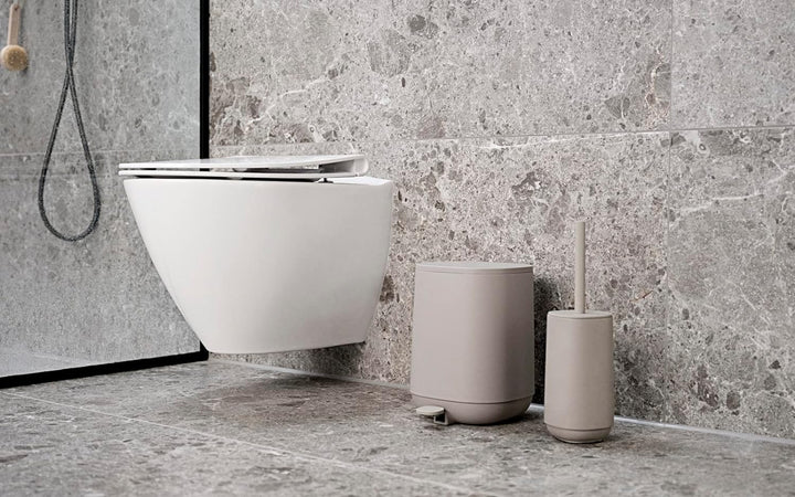 Zone Denmark Time Toilettenbürste, Klobürste fürs Badezimmer, Durchm. 10,5 cm, Höhe 36 cm, Concrete