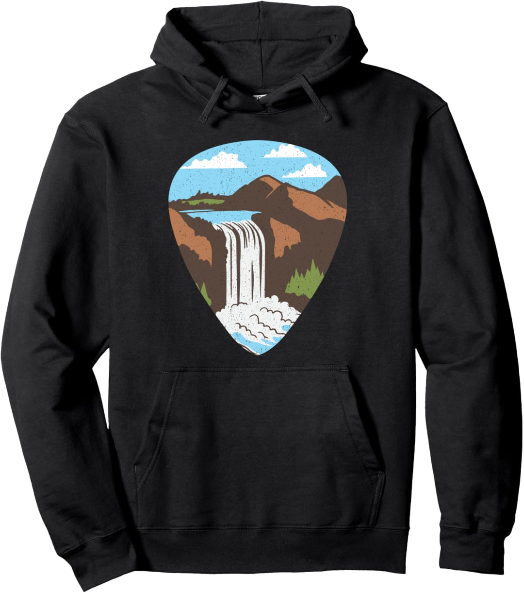 Geschenk für Vintage-Musik-Gitarre Saiteninstrument zupfen Pullover Hoodie