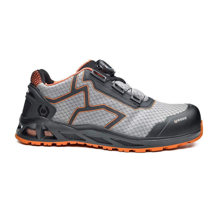 BASE Protection K-Jump Herren Sicherheits-Schuhe 43 EU Grau Orange, 43 EU Grau Orange