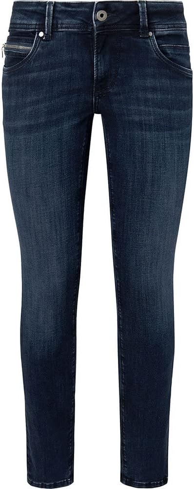 Pepe Jeans Damen Jeans New Brooke 24W / 34L Black (Denim-vw0), 24W / 34L Black (Denim-vw0)