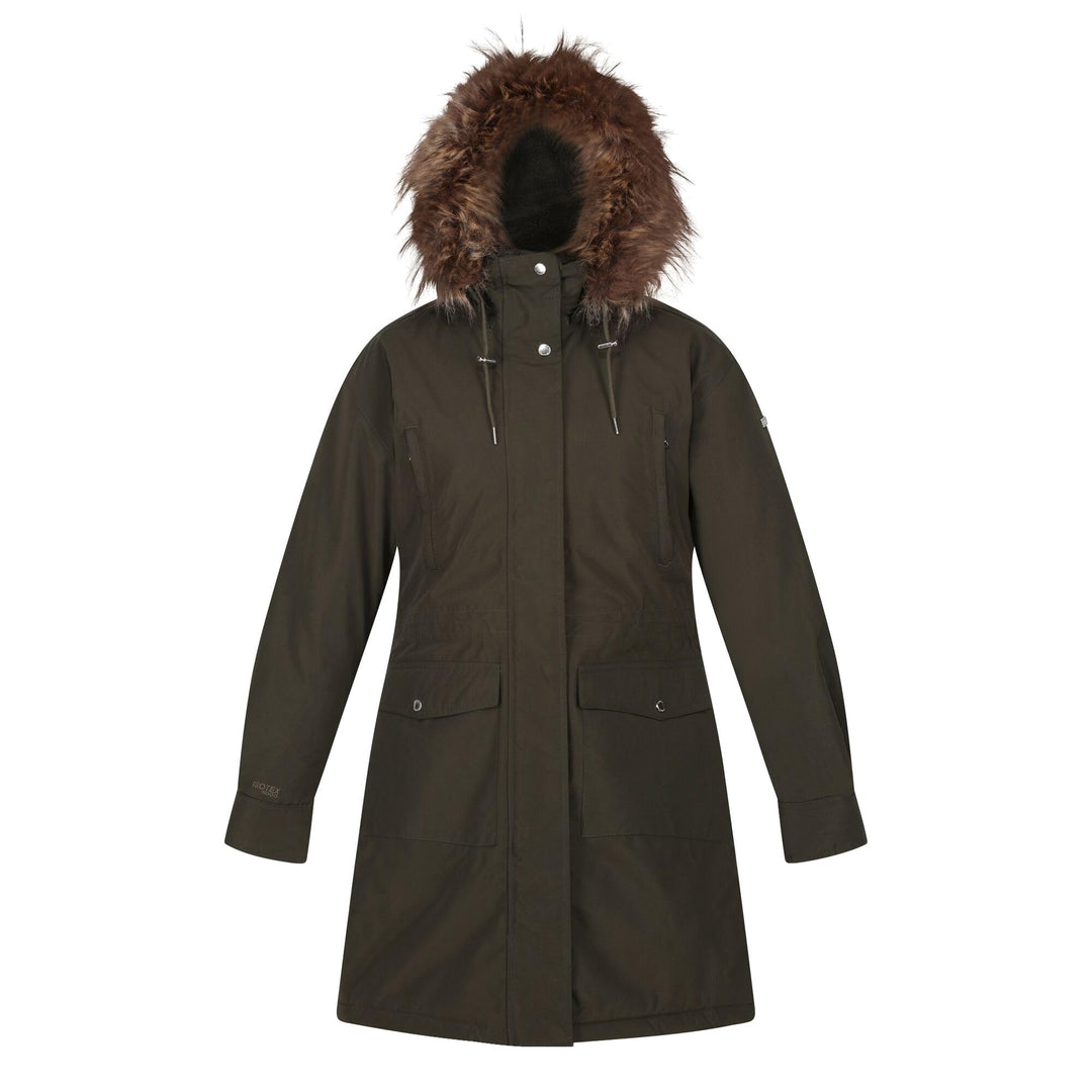 Regatta Damen Shiloh Jackets Waterproof Insulated L Dark Khaki, L Dark Khaki