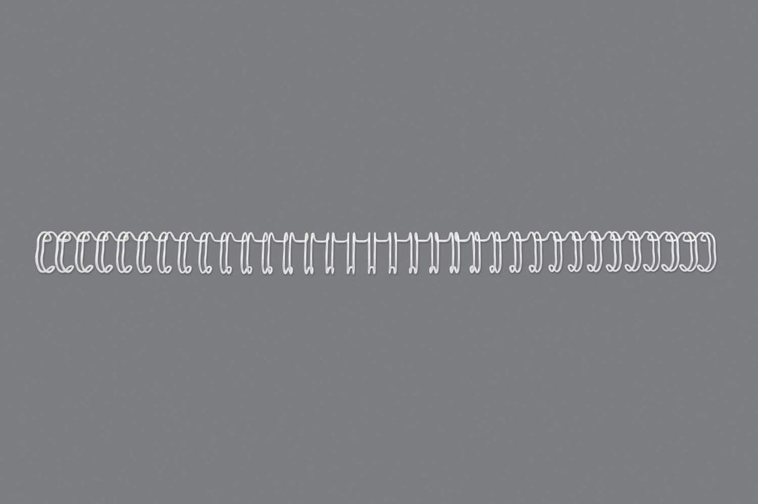 WireBind Drahtbinderücken, 100 Stück, 11mm, weiss weiss 11mm, weiss 11mm