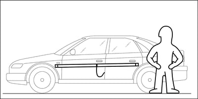 ML INNOVACIONES - XXL Schutz der Autotür vor Dellen und Beulen, die beim Parken entstehen Schutz geg