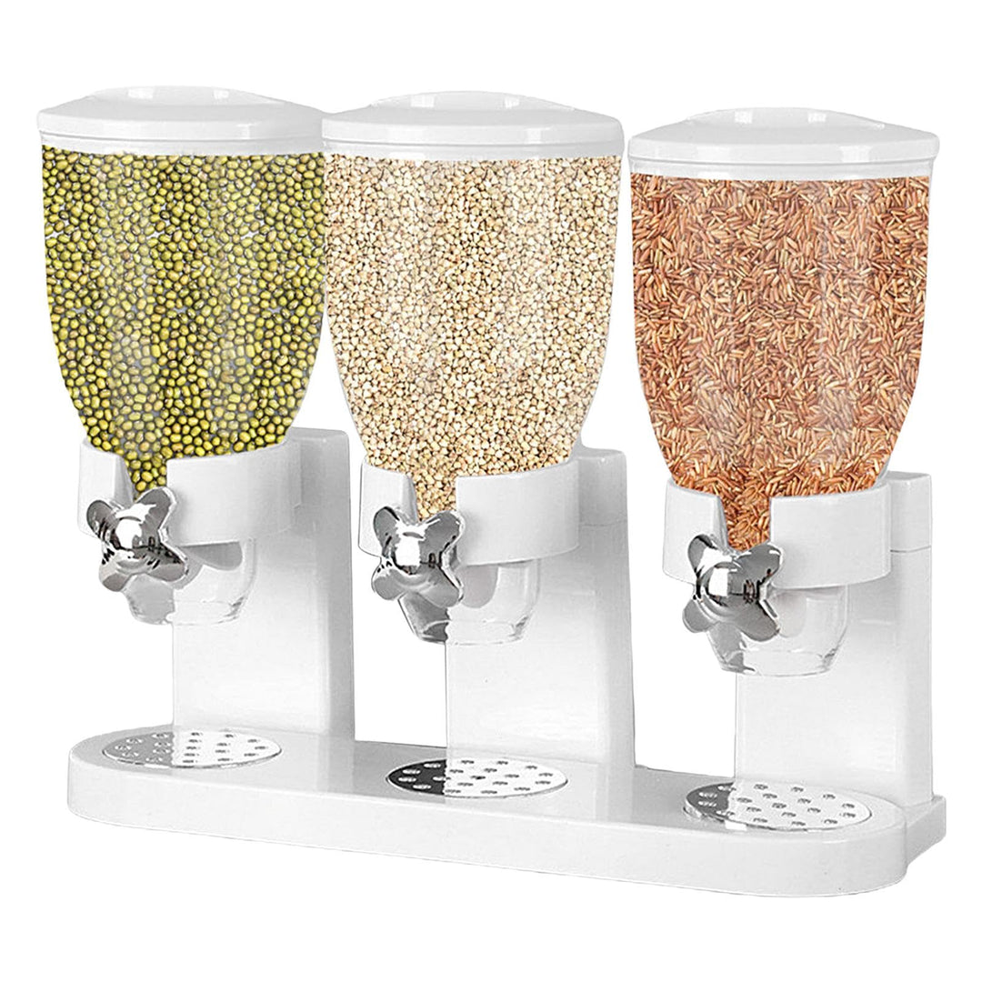 Müslispender Doppelt - Snackspender - Cereal Dispenser, Cornflakes Spender - Doppelspender für Süssi