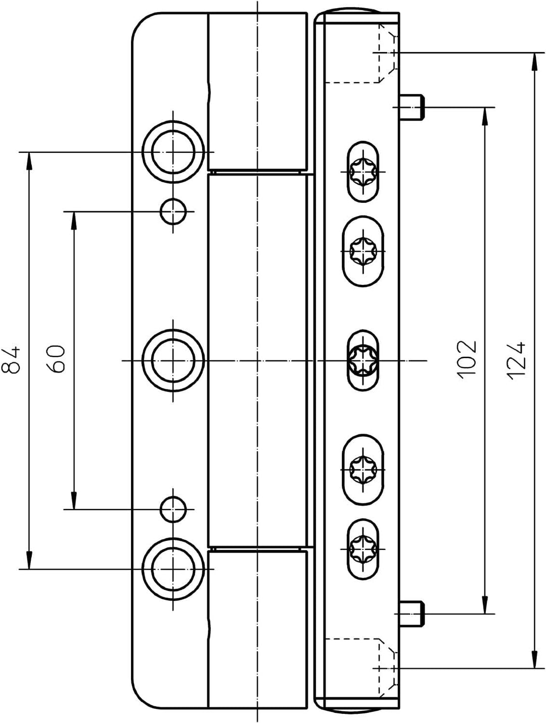 SIMONSWERK RB-5010 Haustürband, komfortables 3D-Türband für Kunststoffhaustüren, Stahl weiss Weiss R