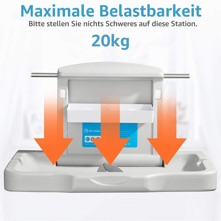 Wickelkommode Wandmontierter Wickeltisch Faltbare Wickelkommode Gewerbliche Toiletten Horizontal HDP