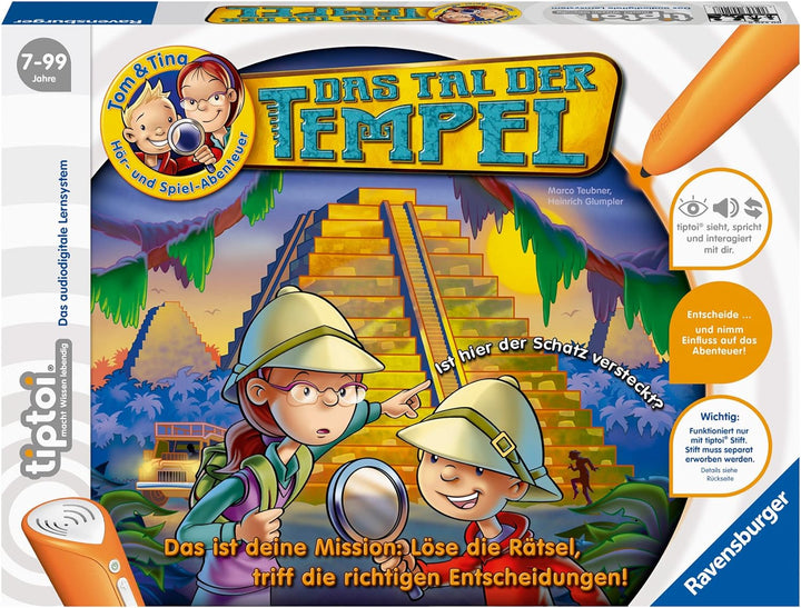 Ravensburger tiptoi Tom & Tina, Das Tal der Tempel (Spiel-Zubehör): Das ist Deine Mission: Löse die