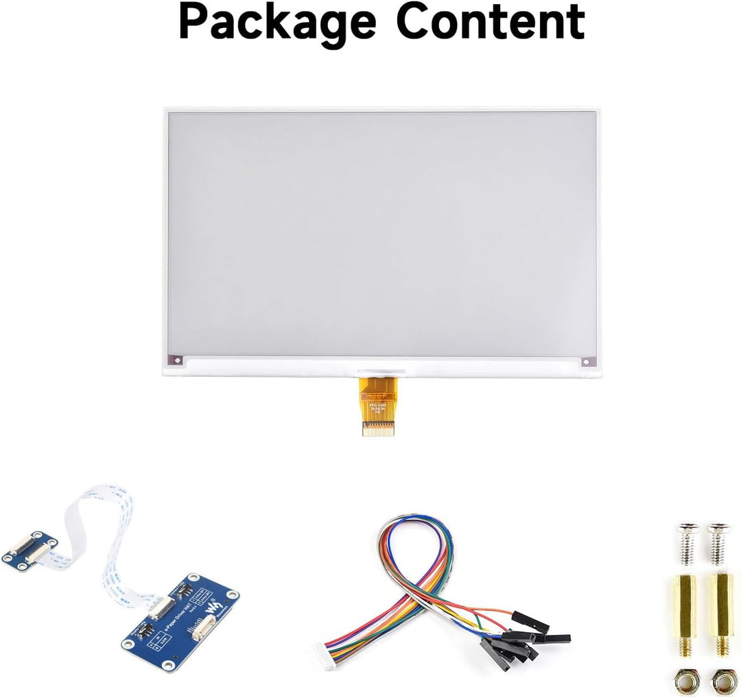 Waveshare 7.5inch E-Paper Display HAT (B) Module 800x480 Resolution 3.3v E-Ink Electronic Screen SPI