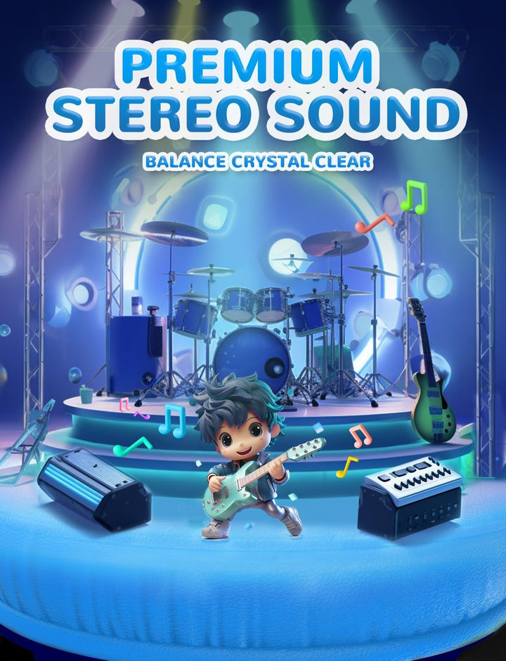 iClever Kopfhörer Kinder USB C, Kinder Kopfhörer mit Kabel 85dBA Sichere Lautstärke, Stereo Sound, O