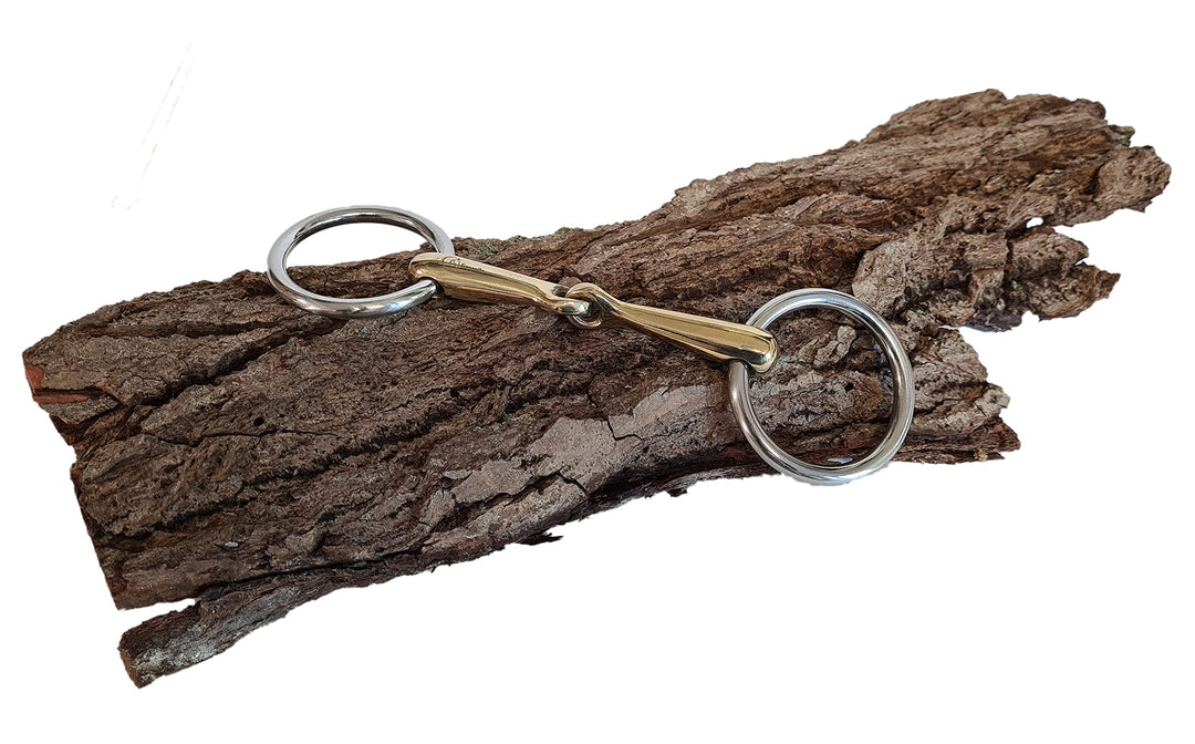 Esposita Wassertrense einfach gebrochen Gebiss aus Messing Ringe aus Edelstahl rostfrei (8,0cm bis 1