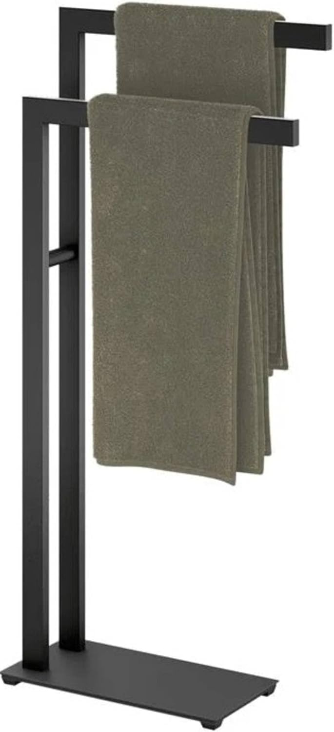 LINEA towel stand, Black rubber feet